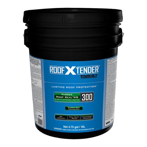 Roof X Tender<sup>®</sup> 300 Rubber Roof Seal<sup>™</sup> WB Black Elastomeric Coating