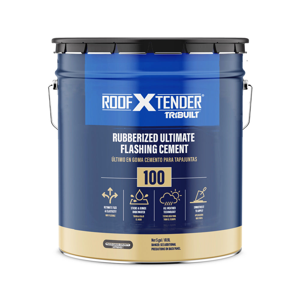 Roof X Tender® 100 Rubberized Ultimate™ Flashing Cement Roofxtender Staging New